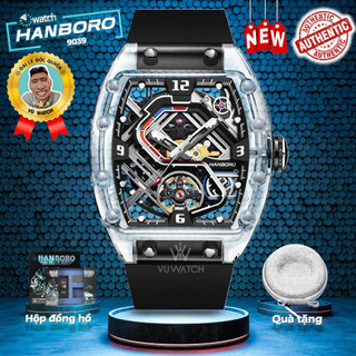 Đồng hồ cơ nam hanboro 9039 | tặng 1 bóp đựng đồng hồ