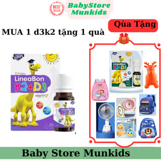 Vitamin d3k2 lineabon, bổ sung vitamin d3 cho trẻ sơ sinh tăng chiều cao cho bé lọ 10ml