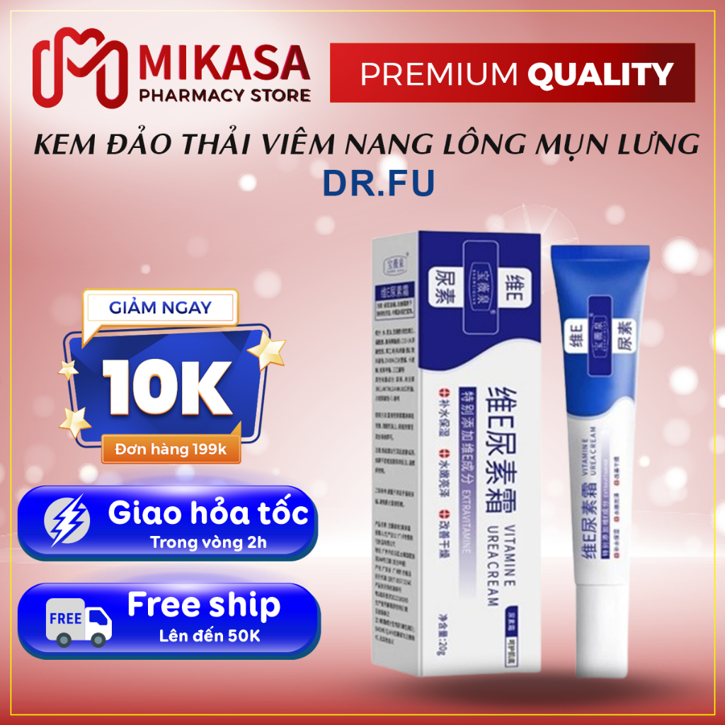 Kem Đào Thải Viêm Nang Lông Dr.Fu - Kem Dr.Fu Giúp Loại Bỏ Á Sừng, Giảm Viêm Lỗ Chân Lông và Đào Thải Bụi Bẩn Hiệu Quả