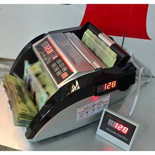 . Máy đếm tiền Sạc Pin không cần cắm điện trực tiếp, Máy đếm số lượng tờ Tặng đèn soi uv mini
