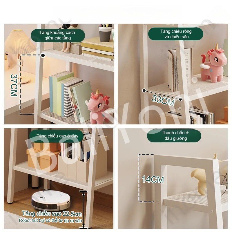 Bali Kệ Đa Năng Hình Thang 4 Tầng Phòng Ngủ Chắc Chắn Hàng Nhập Khẩu Kệ Sắt Decor Trang Trí Phòng Khách | BigBuy360 - bigbuy360.vn