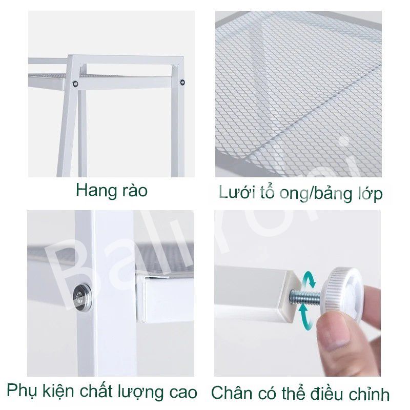 Bali Kệ Đa Năng Hình Thang 4 Tầng Phòng Ngủ Chắc Chắn Hàng Nhập Khẩu Kệ Sắt Decor Trang Trí Phòng Khách | BigBuy360 - bigbuy360.vn