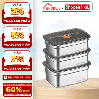 Hộp Đựng Thực Phẩm SHODWE , Khay Đựng Đồ Để Tủ Lạnh Ngăn Mùi Có Nắp Đậy Dễ Dàng Bảo Quản