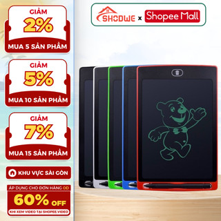 Bảng Vẽ Tự Xóa SHODWE màn hình LCD Đa Sắc Kích Thước Lớn Cho Bé Tập Viết, Vẽ, Học Tập