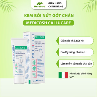 Kem Nứt Gót Chân Medicosh Callucare 50ml - Giảm Nứt Nẻ, Chai Sừng, Thô Ráp Chân Tay