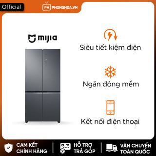 Tủ lạnh 4 cánh đá pha lê Xiaomi Inventer Mijia 550L có ngăn đông mềm - Bảo hành 18 tháng