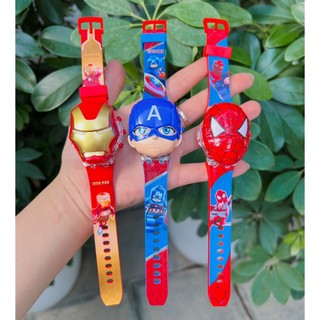 Đồng hồ điện tử hình siêu nhân, phát nhạc, phát sáng, vòng tay phát sáng cho bé trai