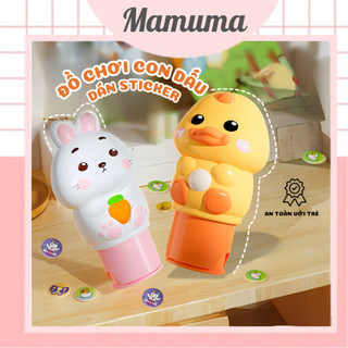 Đồ chơi con dấu dán sticker dễ thương cho bé,với 200 sticker cute kèm nhiều hình ngộ nghĩnh, in được lên nhiều bề mặt