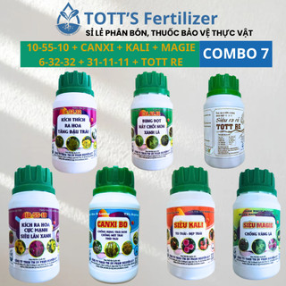 Bộ 7 Món Ra Rễ - Dưỡng Cây - Kích Ra Hoa- Chống Rụng Trái TOTT's fertilizer