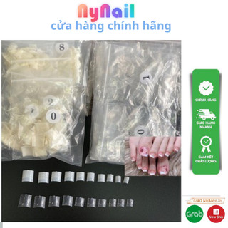 Móng nối chân chuẩn phom ( bịch 500 móng đủ size)