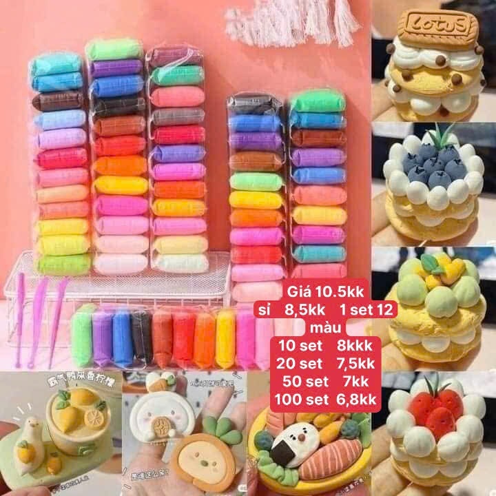 Set 12 Đất Nặn 12 Màu (set)