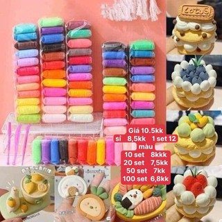 Set 12 đất nặn 12 màu