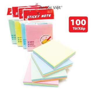 [GIẤY GHI CHÚ NHIỀU MÀU - GIÁ CỰC SỐC] Combo 3 xấp (1 xấp = 100 tờ) giấy Note, Giấy Ghi Chú Học Sinh 4 Màu Kami 3x3