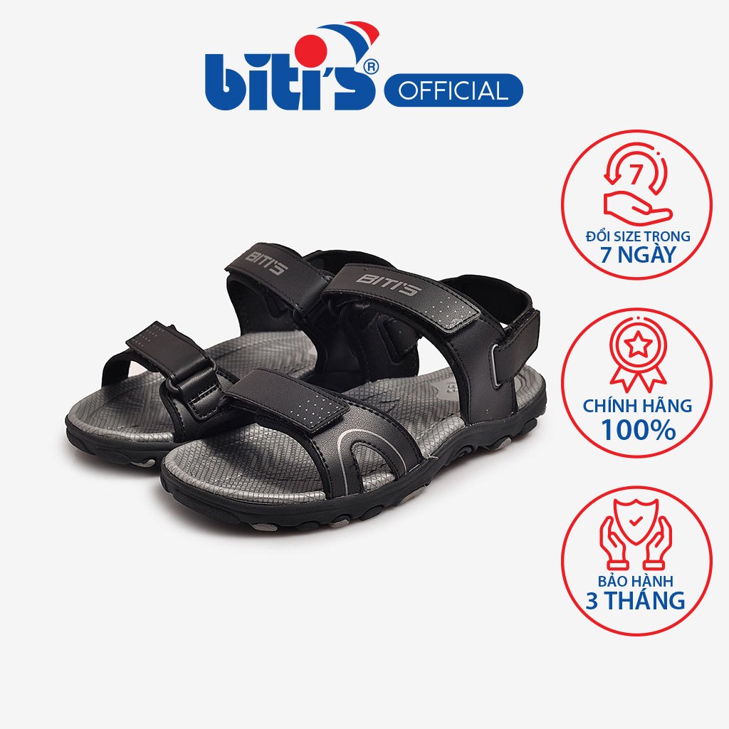 Sandal Đế Cao Su Bé Trai Biti's BRB000800DEN (Đen)