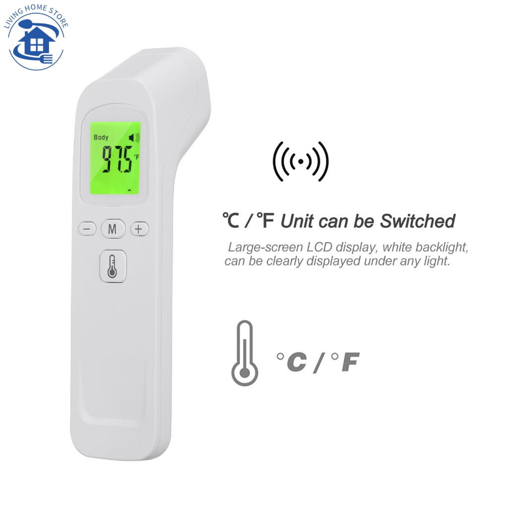 [🎆 Free shipping] Nhiệt kế điện tử hồng ngoại đo nhiệt độ thân nhiệt pha sữa nước tắm đo phòng có dạng súng bắn