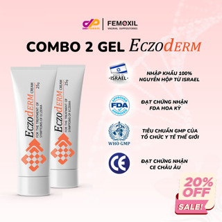 Danpharm-Combo 2 Eczoderm kem bôi viêm da cơ địa, dày sừng nang lông, chàm sữa trẻ em tuýp 25g