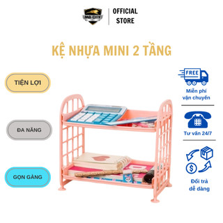 kệ nhựa 2 tầng đa năng - để đồ tiện ích ( hàng y hình)
