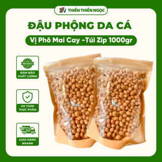  1 KG Đậu Phộng Da Cá Phô Mai Cay Ăn Liền Rang Giòn Thơm Ngon Bùi Bùi Ăn Vặt Snack Ăn Kiêng Túi Zip 