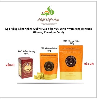 Kẹo hồng sâm không đường cao cấp kgc renesse ginseng candy 180g