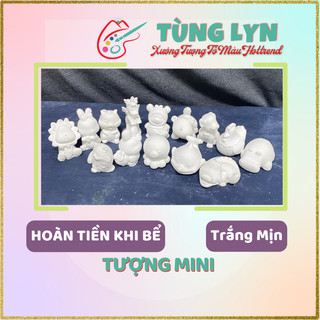 Tượng tô màu, mẫu tượng 3d mini, size 5cm, chưa kèm màu, tượng thạch cao tùng lyn