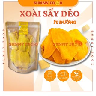 Xoài sấy dẻo ít đường loại 1, xoài sấy dẻo muối ớt chua ngọt tự nhiên trái cây sấy dẻo SUNNY FOOD - Ăn Vặt Thả Ga
