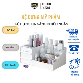 kệ đựng đồ mỹ phẩm đa năng bằng nhựa - nhiều ngăn ( loại 29.18.13 cm chắc đẹp)