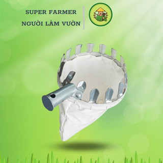 Vợt Hái Trái Cây Trên Cao Bằng Kim Loại Kèm Túi Vải Siêu Bền Đẹp Loại 1 - NGƯỜI LÀM VƯỜN