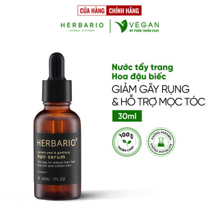 Serum mọc tóc Vỏ Bưởi và Bồ Kết Herbario 30ml giảm gãy rụng & kích mọc tóc thuần chay