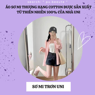 ÁO SƠ MI TRƠN DÀI TAY UNI