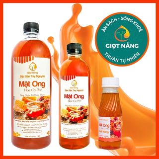 Mật ong nguyên chất Đăk Lăk, mật ong hoa cà phê chứa nhiều dinh dưỡng tốt thể tích 100-1000ml từ NÔNG SẢN GIỌT NẮNG