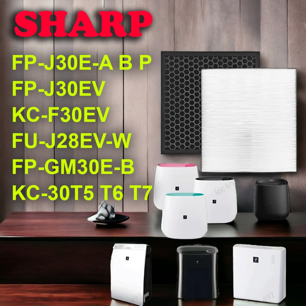 Màng lọc không khí Sharp FP-J30E-A, FP-J30E-B, FZ-F30HFE, FP-JM30V-B, FU-A28EV-W, FP-GM30E-B, KC-30E