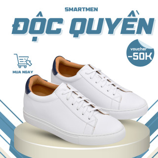 Giày tăng chiều cao thể thao Smartmen GD1-08 Trắng