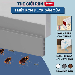 Ron Chặn Khe Cửa Dày 5mm, Thanh Dán Chèn Khe Cửa Bị Hở Cực Dính Chống Côn Trùng, Khói Bụi, Tiếng Ồn