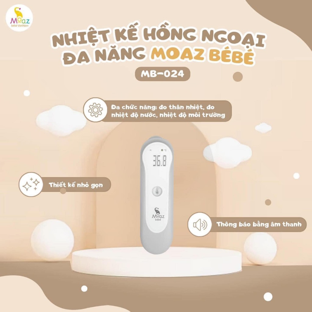 Nhiệt kế hồng ngoại Moaz bébé MB024