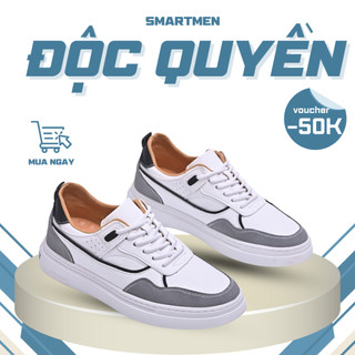 Giày Thể thao tăng chiều cao Smartmen SYCO-02 Trắng