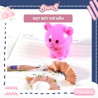 Gọt bút chì gấu mini hình con vật dễ thương