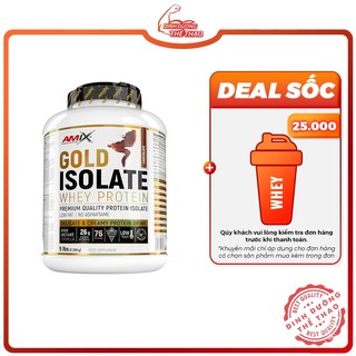 Sữa hỗ trợ tăng cơ bắp - amix gold isolate whey protein 5lbs 2.28kg - 76 lần dùng