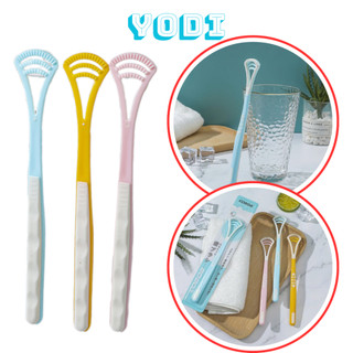 Dụng cụ cạo rơ lưỡi silicon an toàn, cây cạo lưỡi, vệ sinh lưỡi silicon 3 cạnh cobqb