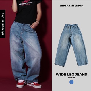 Quần Jeans Nam Nữ Hàn Quốc Ống Rộng Vải Denim Cao Cấp Năng Động Phong Cách - Wide Legs Pants