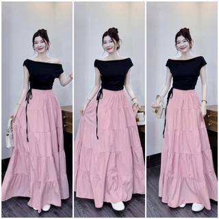 Set thiết kế áo tăm lạnh,cv lụa chéo 5 tầng chuẩn style trẻ trung, năng động phù hợp mặc nhiều dịp