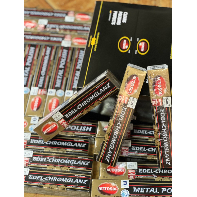 Tuýp lớn 75ml Kem đánh bóng kim loại, viền điện thoại, lư đồng AUTOSOL Metal Polish chính hãng Đức