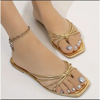 Dép nữ xỏ ngón quai dây thời trang cao cấp Depvashock có big size 42 43 mang đi chơi đi biển sang trọng