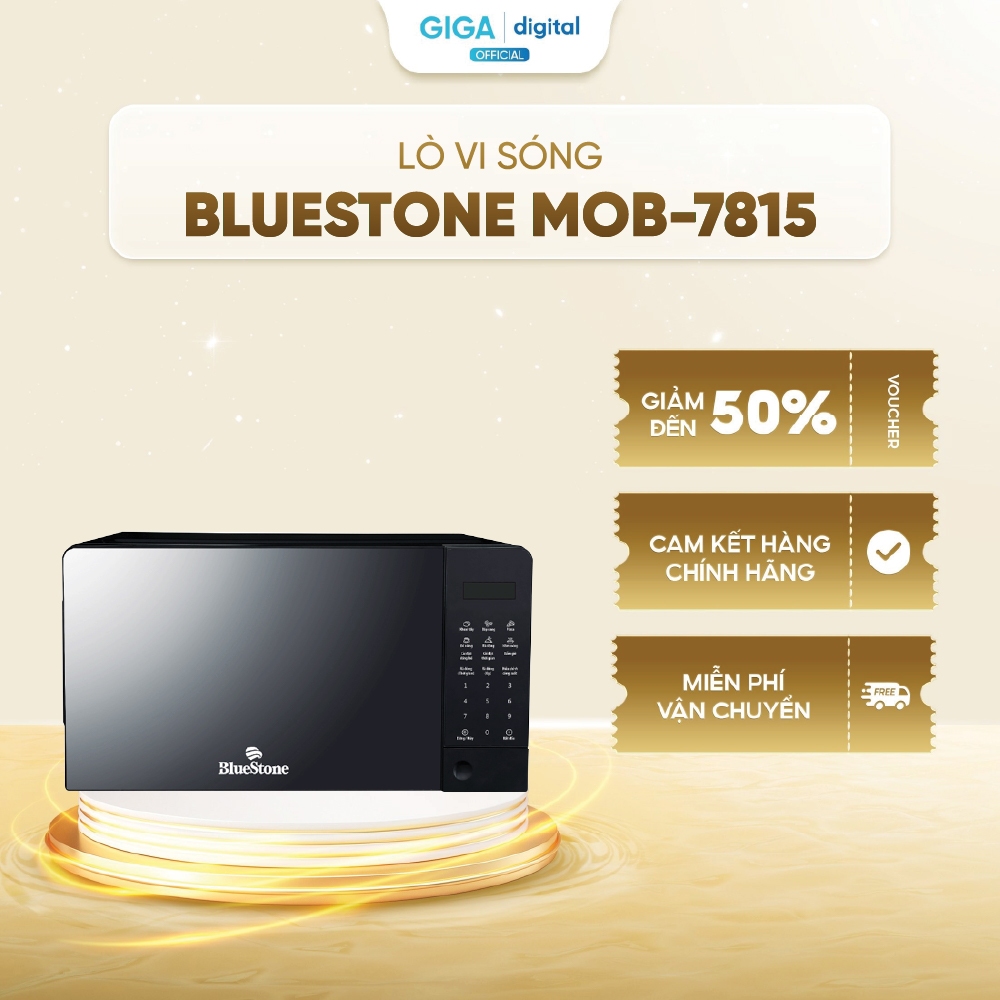 [VOUCHER 3%] Lò Vi Sóng BlueStone MOB-7815 20 Lít - Công suất 1100W - Bảng điều khiển điện tử