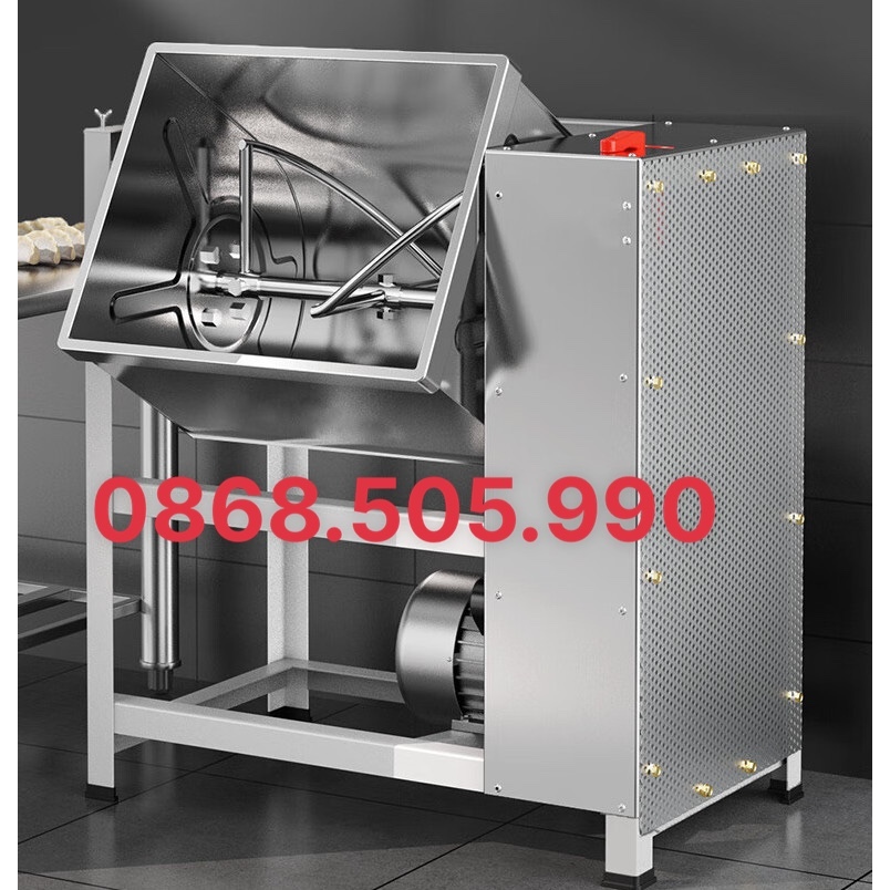 Máy trộn thức ăn chăn nuôi, trộn thuốc thú y cho gia súc, gia cầm mini thiết kế Inox, động cơ dây đồng 2200W