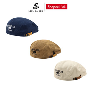 Mũ beret canvas LOULI SAIGON phong cách Hàn Quốc dành cho nam nữ BR02