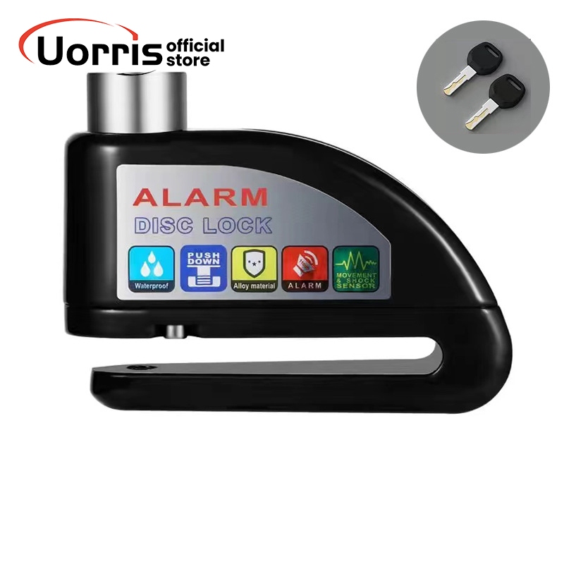 Ổ Khoá Phanh Đĩa Xe Máy Báo Động Có Còi Hú Chống Trộm Alarm Disc Lock Chống Nước An Toán Chắc Chắn