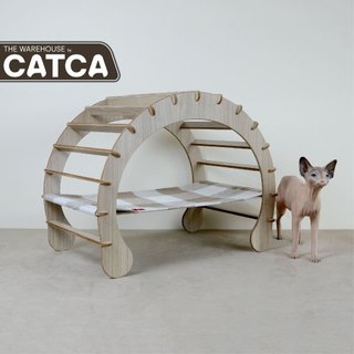 Võng chó mèo gỗ CATCA lắp ghép không ốc vít - Võng Móng ngựa