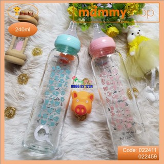 Bình sữa thuỷ tinh Mammyshop cổ chuẩn 120ml 240ml