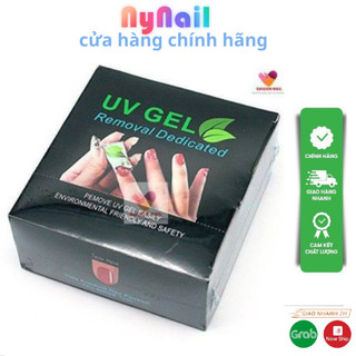 miếng giấy ủ phá sơn gel hộp 200 miếng siêu tiện lợi