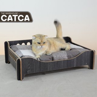 Giường gỗ chó mèo CATCA 45*65cm sang chảnh êm ái - G. Chữ nhật Mamaya